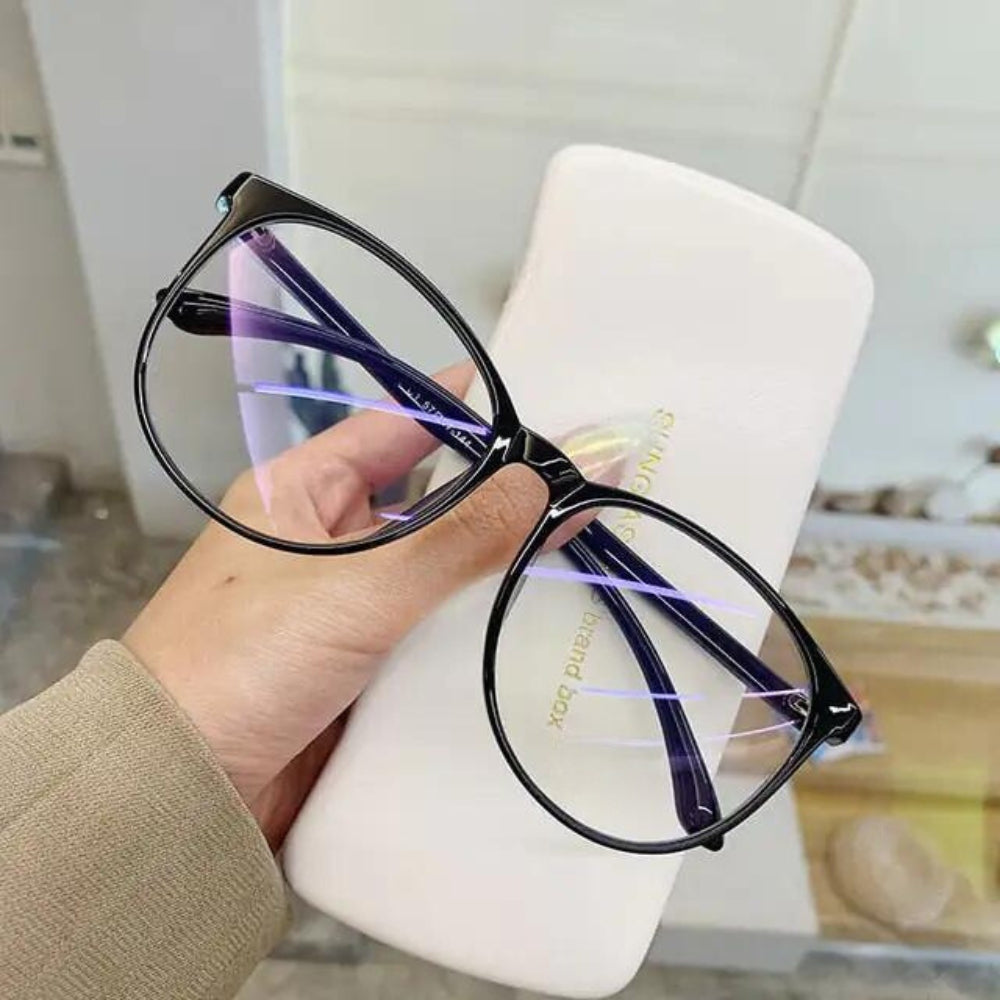 Transparent Computer Glasses Frame - Stylish Blue Light Protection for All